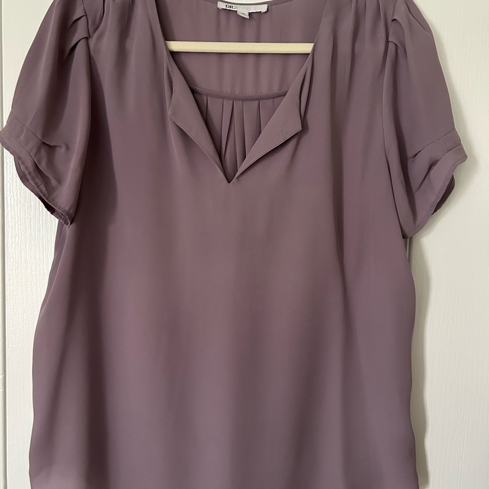 DR2 Mauve Work Blouse for Women